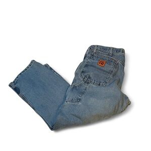 Wrangler Fr Denim Riggs Workwear Men's Blue Jeans